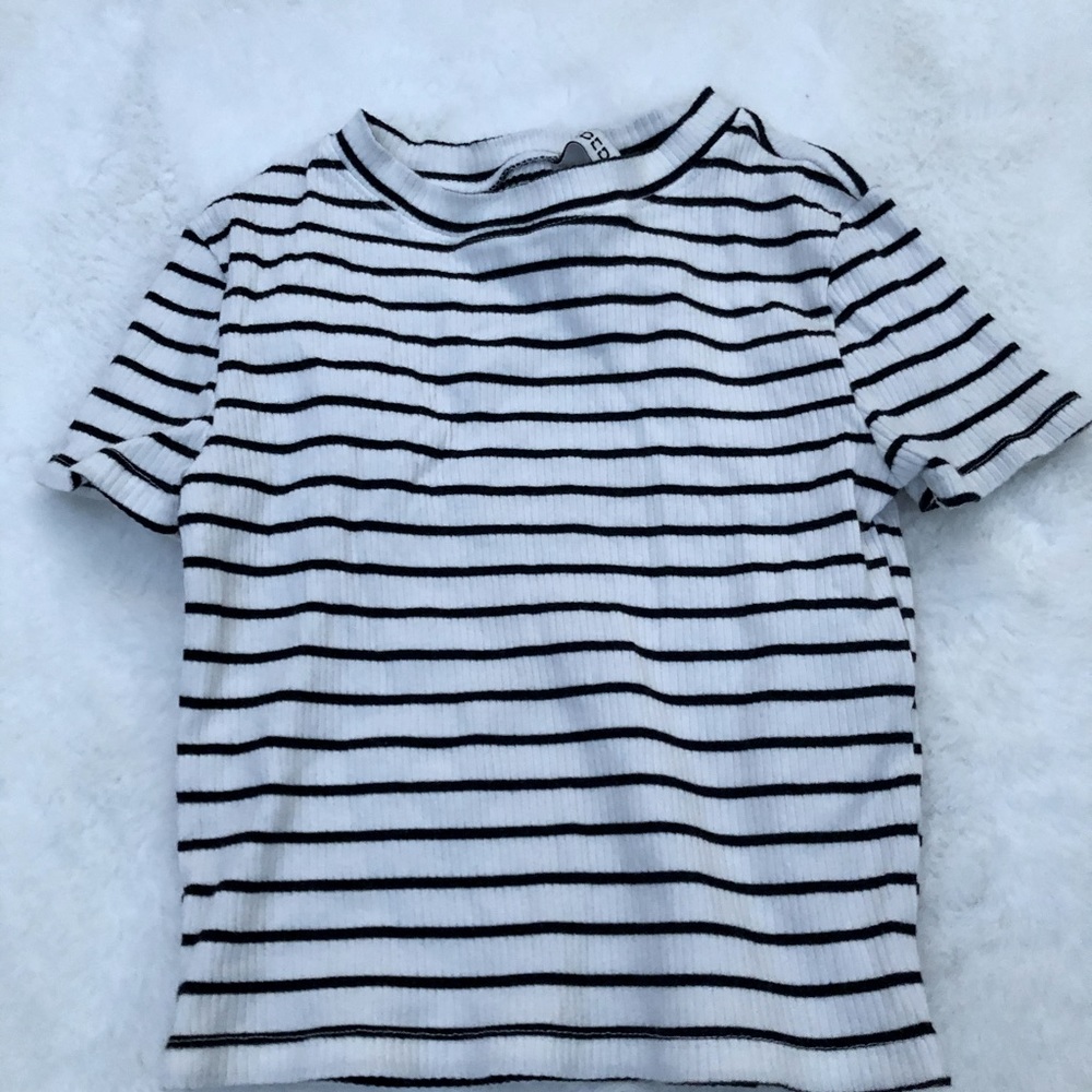 a striped tee